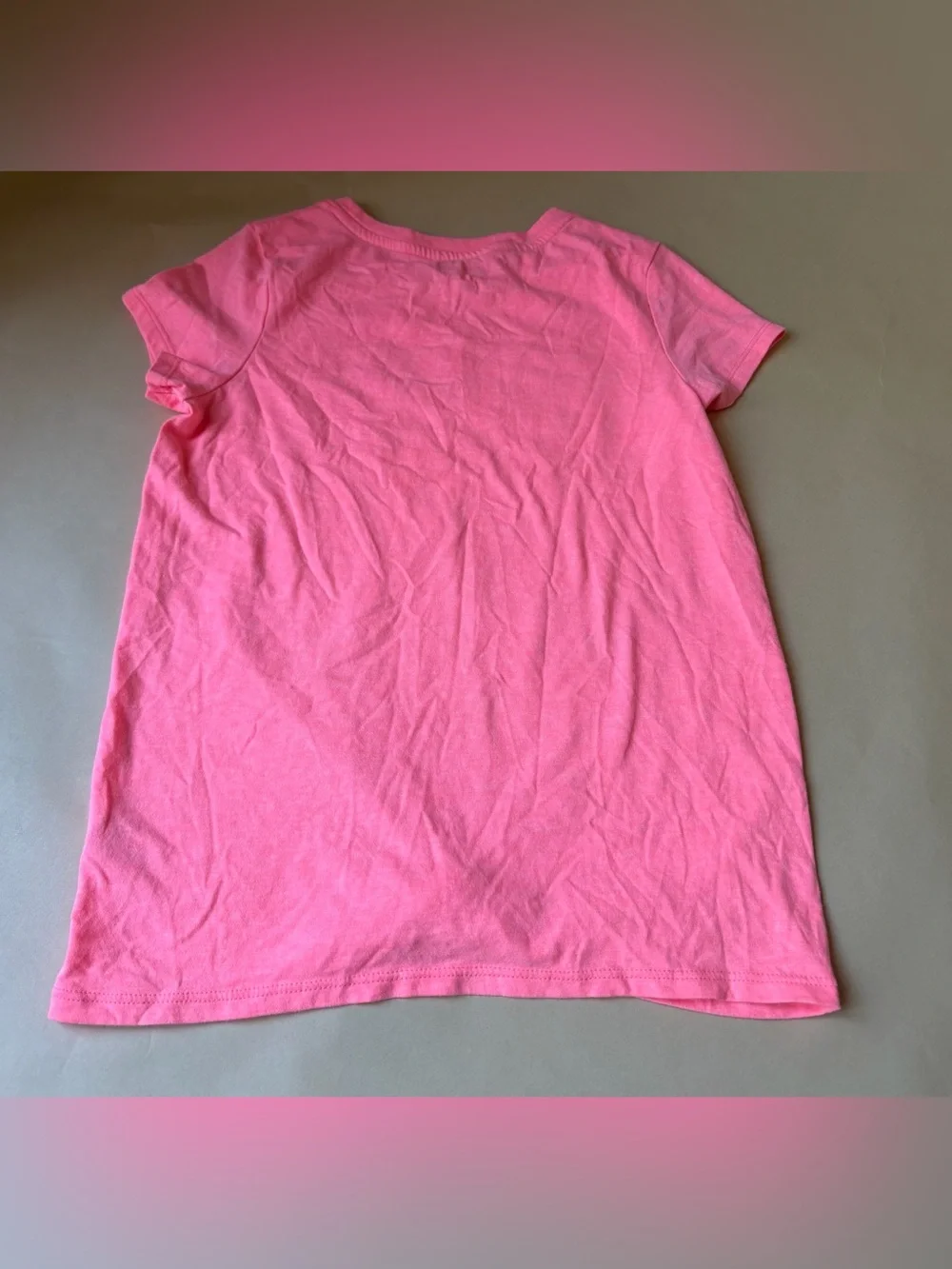 Cat & Jack Girls Pink Believe Sequin Tie Front Top Size 10-12